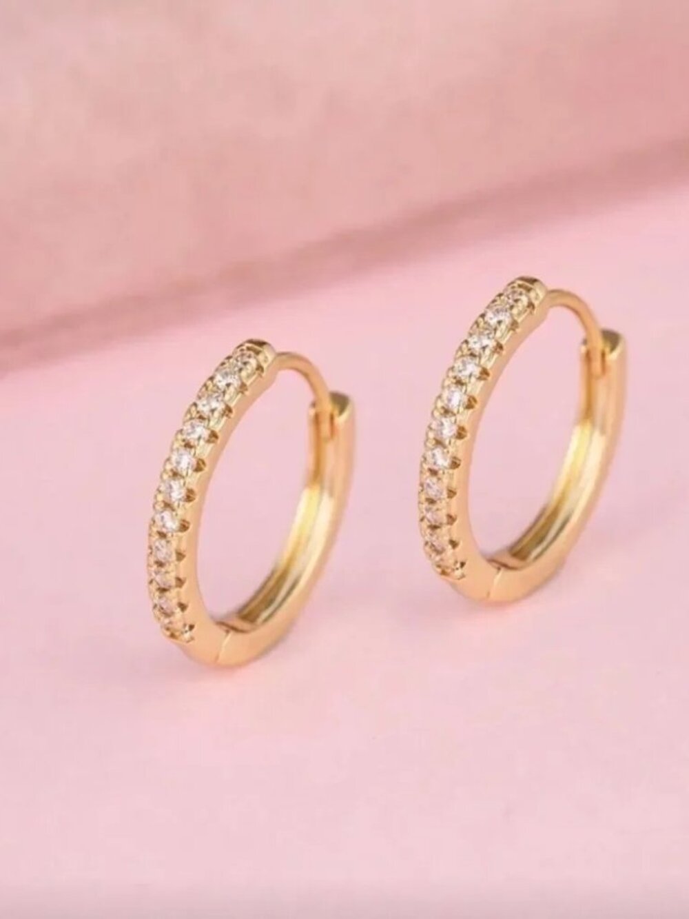 Gold Hoop Earrings Q540